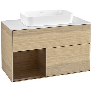 Villeroy and Boch Finion Villeroy and Boch Finion G651GNPC 100x60.3x50.1cm, shelf left Walnut veneer, Oak Veneer