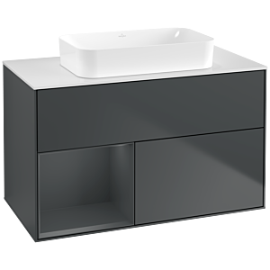 Villeroy et Boch Finion Villeroy et Boch G651HGHG 100x60.3x50.1cm, tablette gauche Midnight Blue Matt Lacquer , Midnight Blue Matt Lacquer