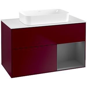 Villeroy and Boch Finion Villeroy and Boch Finion G661GKHB 100x60.3x50.1cm, shelf right anthracite matt, Peony Matt