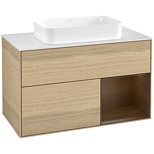 Villeroy and Boch Finion Villeroy and Boch Finion G661GNPC 100x60.3x50.1cm, shelf on the right Walnut veneer, Oak Veneer