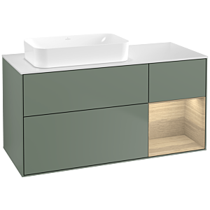 Villeroy and Boch Finion Villeroy and Boch Finion G691PCGM 120x60.3x50.1cm, shelf on the right Oak Veneer , Olive Matt Lacquer