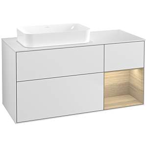 Villeroy and Boch Finion Villeroy and Boch Finion G691PCMT 120x60.3x50.1cm, shelf on the right Oak Veneer , white matt lacquer