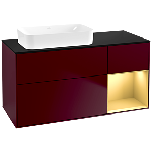 Villeroy and Boch Finion Villeroy and Boch Finion G692HFHB 120x60.3x50.1cm, shelf right gold matt, Peony Matt