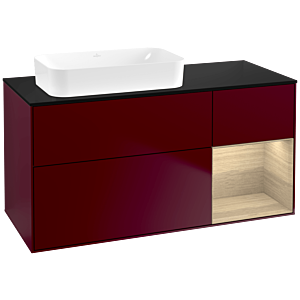 Villeroy et Boch Finion Villeroy et Boch G692PCHB 120x60.3x50.1cm, étagère à droite Oak Veneer , Peony Matt