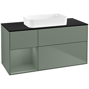 Villeroy and Boch Finion Villeroy and Boch Finion G702GMGM 120x60.3x50.1cm, shelf on the right Olive Matt Lacquer , Olive Matt Lacquer