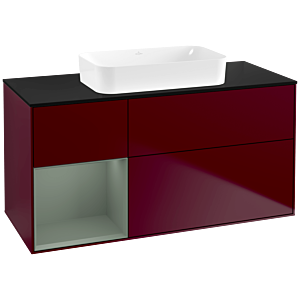Villeroy and Boch Finion Villeroy and Boch Finion G702GMHB 120x60.3x50.1cm, shelf on the right Olive Matt Lacquer , Peony Matt