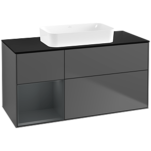Villeroy and Boch Finion Villeroy and Boch Finion G702HGGK 120x60.3x50.1cm, shelf on the right Midnight Blue Matt Lacquer , anthracite matt