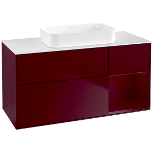 Villeroy und Boch Finion Waschtischunterschrank G711HBHB 120x60,3x50,1cm, Regal rechts Peony, Peony Matt