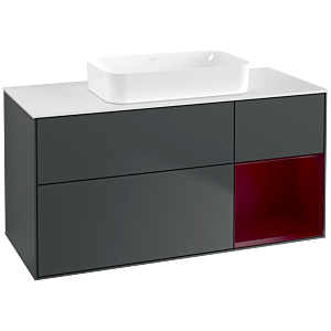 Villeroy and Boch Finion Villeroy and Boch Finion G711HBHG 120x60.3x50.1cm, shelf on the right Peony , Midnight Blue Matt Lacquer