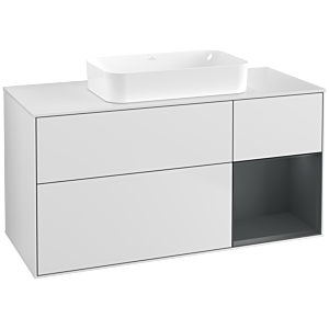 Villeroy and Boch Finion Villeroy and Boch Finion G711HGMT 120x60.3x50.1cm, shelf on the right Midnight Blue Matt Lacquer , white matt lacquer