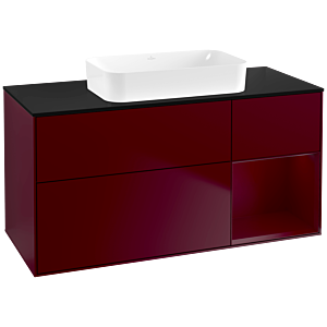 Villeroy und Boch Finion Waschtischunterschrank G712HBHB 120x60,3x50,1cm, Regal rechts Peony, Peony Matt
