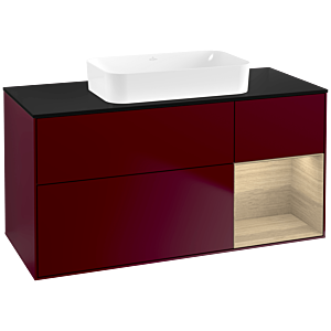 Villeroy et Boch Finion Villeroy et Boch G712PCHB 120x60.3x50.1cm, étagère à droite Oak Veneer , Peony Matt