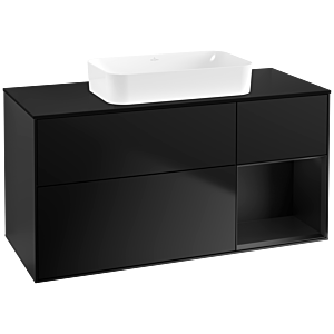 Villeroy and Boch Finion Villeroy and Boch Finion G712PDPD 120x60.3x50.1cm, shelf on the right black matt lacquer, black matt lacquer