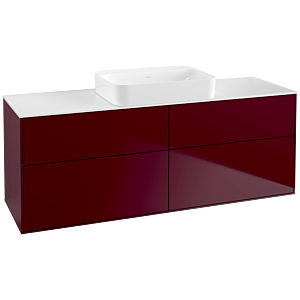 Villeroy and Boch Finion Villeroy and Boch Finion G73100HB 160x60.3x50.1cm, glass White Matt , Peony Matt