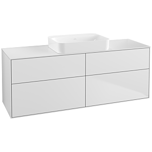 Villeroy et Boch Finion G73100MT 160x60.3x50.1cm, verre White Matt , laqué blanc mat