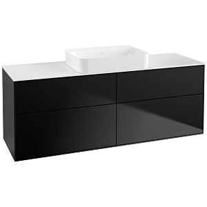 Villeroy et Boch Finion Villeroy et Boch G73100PD 160x60.3x50.1cm, verre White Matt , laqué noir mat