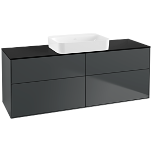 Villeroy et Boch Finion Villeroy et Boch G73200HG 160x60.3x50.1cm, verre noir mat, minuit Blue Matt Lacquer