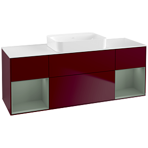 Villeroy and Boch Finion Villeroy and Boch Finion G741GMHB 160x60.3x50.1cm, shelves olive matt lacquer, Peony Matt