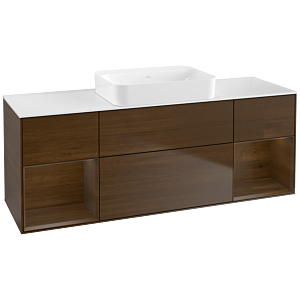 Villeroy et Boch Finion Villeroy et Boch G741GNGN 160x60.3x50.1cm, étagères placage noyer, placage noyer