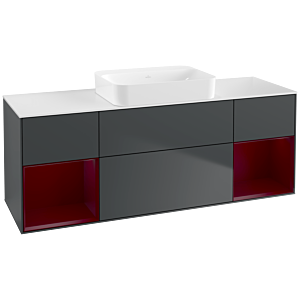 Villeroy and Boch Finion Villeroy and Boch Finion G741HBHG 160x60.3x50.1cm, shelves Peony matt lacquer, Midnight Blue Matt Lacquer