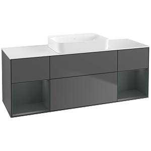 Villeroy and Boch Finion Villeroy and Boch Finion G741HGGK 160x60.3x50.1cm, shelves Midnight matt lacquer, Anthracite matt