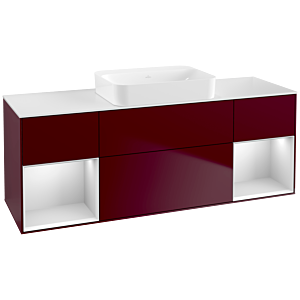 Villeroy and Boch Finion Villeroy and Boch Finion G741MTHB 160x60.3x50.1cm, shelves white matt lacquer, Peony Matt