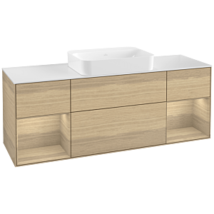 Villeroy et Boch Finion Villeroy et Boch G741PCPC 160x60.3x50.1cm, étagères Oak Veneer , Oak Veneer
