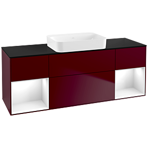 Villeroy and Boch Finion Villeroy and Boch Finion G742GFHB 160x60.3x50.1cm, shelves Glossy white lacquer, Peony Matt