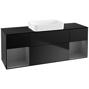 Villeroy and Boch Finion Villeroy and Boch Finion G742GKPD 160x60.3x50.1cm, shelves Anthracite matt lacquer, Black matt lacquer