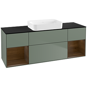 Villeroy and Boch Finion Villeroy and Boch Finion G742GNGM 160x60.3x50.1cm, shelves Walnut veneer, Olive Matt Lacquer