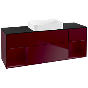 Villeroy und Boch Finion Waschtischunterschrank G742HBHB 160x60,3x50,1cm, Regale Peony matt lacquer, Peony Matt