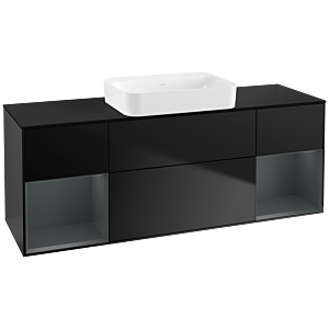 Villeroy and Boch Finion Villeroy and Boch Finion G742HGPD 160x60.3x50.1cm, shelves Midnight matt lacquer, Black matt lacquer