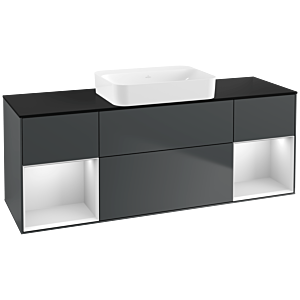 Villeroy and Boch Finion Villeroy and Boch Finion G742MTHG 160x60.3x50.1cm, shelves white matt lacquer, Midnight Blue Matt Lacquer