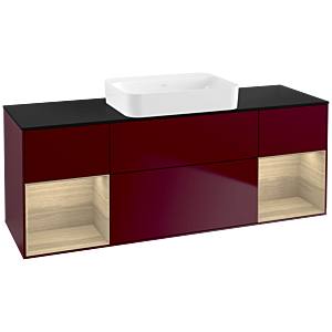 Villeroy et Boch Finion Villeroy et Boch G742PCHB 160x60.3x50.1cm, étagères Oak Veneer , Peony Matt