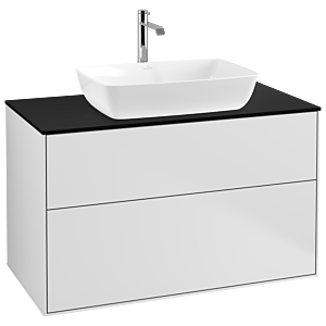 Villeroy and Boch Finion Villeroy and Boch Finion G76200MT 100x60.3cm, Emotion, cover plate black matt, white matt lacquer