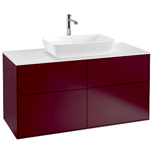 Villeroy und Boch Finion Waschtischunterschrank G79100HB 120x60,3cm, Emotion, Abdeckplatte white matt, Peony Matt