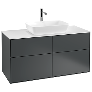 Villeroy und Boch Finion Waschtischunterschrank G79100HG 120x60,3cm, Emotion, Abdeckplatte white matt, Midnight Blue Matt Lacquer