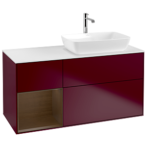 Villeroy and Boch Finion Villeroy and Boch Finion G801GNHB 120cm, cover plate matt white, emotion, shelves Walnut Veneer , Peony Matt