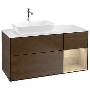 Villeroy and Boch Finion Villeroy and Boch Finion G811PCGN 120cm, cover plate matt white, emotion, shelves Oak Veneer , Oak Veneer veneer