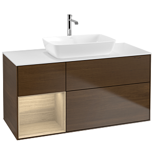 Villeroy and Boch Finion Villeroy and Boch Finion G821PCGN 120cm, cover plate white matt, Emotion, shelves Oak Veneer , Oak Veneer veneer