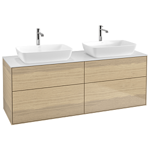 Villeroy et Boch Finion Villeroy et Boch G84100PC 160x60,3cm, Emotion, plaque de finition blanc mat, Oak Veneer