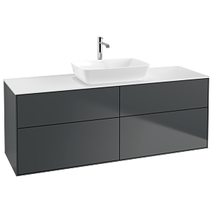 Villeroy et Boch Finion Villeroy et Boch G85100HG 160x60.3cm, Emotion, plaque de recouvrement blanc mat, Midnight Blue Matt Lacquer