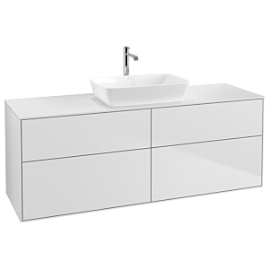 Villeroy und Boch Finion Waschtischunterschrank G85100MT 160x60,3cm, Emotion, Abdeckplatte white matt, White matt lacquer
