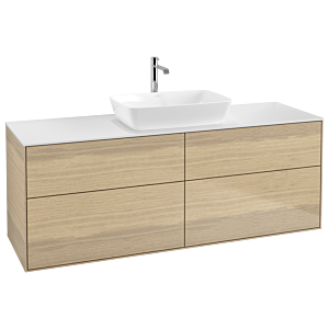 Villeroy und Boch Finion Waschtischunterschrank G85100PC 160x60,3cm, Emotion, Abdeckplatte white matt, Oak Veneer