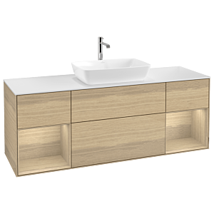 Villeroy and Boch Finion Villeroy and Boch Finion G861PCPC 160cm, cover plate matt white, emotion, shelves Oak Veneer , Oak Veneer