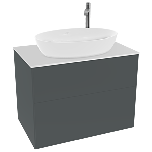 Villeroy and Boch Finion Villeroy and Boch Finion G87100HG 80x60.3cm, Emotion, cover plate white matt, Midnight Blue Matt Lacquer