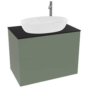 Villeroy and Boch Finion Villeroy and Boch Finion G87200GM 80x60.3cm, Emotion, cover plate black matt, Olive Matt Lacquer