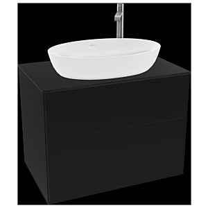 Villeroy et Boch Finion Villeroy et Boch G87200PD 80x60.3cm, Emotion, plaque de recouvrement noir mat, laqué noir mat