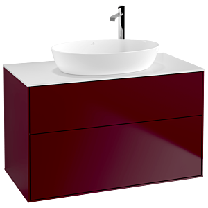 Villeroy et Boch Finion Villeroy et Boch G88100HB 100x60,3cm, Emotion, plaque de finition blanc mat, Peony Matt