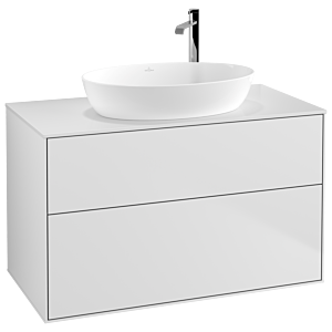 Villeroy et Boch Finion Villeroy et Boch G88100MT 100x60,3cm, Emotion, plaque de finition blanc mat, laqué blanc mat